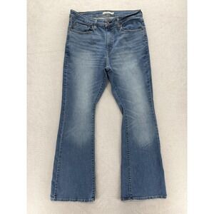 Levis 726 Flare Jeans Womens 33x32 Blue High Rise Stretch Denim Western Cowgirl